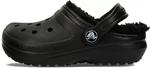 Сабо Crocs Classic на подкладке для малышей, черный - фото 3