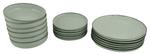 Набор столовой посуды, зеленый - фото