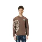 Badfive свитер мужской сырой коричневый Lining, коричневый - фото 4