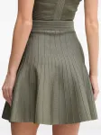Расклешенная мини-юбка в рубчик GUESS USA, зеленый - фото 2