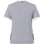 Футболка с контрастной отделкой THOM BROWNE, серая - фото 3