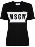 Футболка с логотипом MSGM, черный - фото