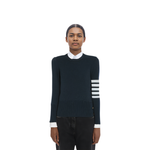 Milano Stitch Classic 4 Bar Pullover THOM BROWNE, синий - фото 7