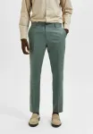 Slhslimoasis trs noos trousers Selected, Light Green Melange - фото