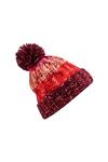 Вязаная шапка-бини с помпоном и штопором Beechfield, красный - фото