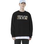 Свитшот с принтом логотипа VERSACE JEANS COUTURE, черный - фото 6