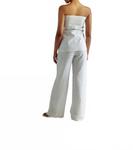 Брюки Costa с высокой посадкой в белом цвете Summer Away - фото 2