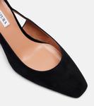 Очень Боу Тай 85 замшевые клинья Aquazzura, черный - фото 5