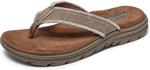 Мужские сандалии Skechers Relaxed Fit Supreme Bosnia, Tan - фото