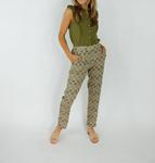 Брюки Paola Woven зеленого цвета Hartford - фото 5