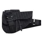 Сумка Dior Saddle Bag 'Oblique Jacquard Black' - фото