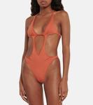 Боди с вырезом Rick Owens, оранжевый - фото 2