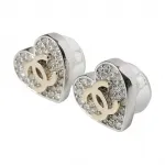 CHANEL Серьги с камнями Rhinestone Women's Silver - фото 2