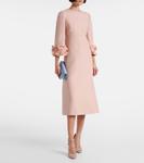 Платье миди Crêpe Couture с оборками Valentino, Rose Mist - фото 2