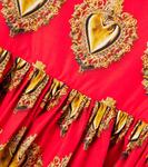 Хлопковое поплиновое платье Dolce&Gabbana Kids, Red - фото 3