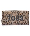 Кошелек женский Tous с узором, коричневый - фото
