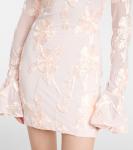 Мини-платье из вышитой сетки Rotate, Angel Wing (Blush) Comb. - фото 5