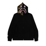 Худи BAPE 1st Shark Full Zip Hoodie, Black - фото
