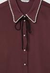 Блуза Calliope Button-down blouse, Bordeaux - фото 6