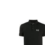 Футболка поло мужская черная EA7 EMPORIO ARMANI - фото 6