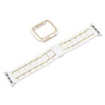 CHENSONG Часы Strap Apple Compatibility Ceramic Material, Black gold + black gold shell - фото 3