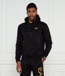 Толстовка мужская Ea7 с принтом на рукаве, черный - фото