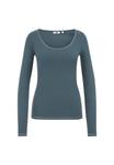 Топ WE Fashion Long sleeved top, Greyish Blue/Blue-Grey - фото 5