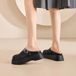 Закрытые тапочки для женщин DAPHNE, черный - фото 6