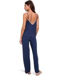 Пижама Eberjey Frida Cami And Pant PJ Set, цвет Navy/Ivory - фото 2