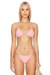Дрю бикини-топ Devon Windsor, розовый - фото