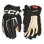 CCM Детские хоккейные перчатки AS550, 38 см, черно-белые - фото 2