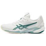 Футболка Asics Solution Speed Ff 3 'White Pitch Green' женская, бело-зеленая - фото