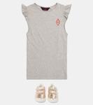 Платье Fly из хлопкового джерси The Animals Observatory, Grey Logo - фото 2