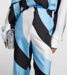 Шелковые брюки-палаццо с принтом onde Pucci, мультиколор - фото 4