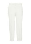 Узкие брюки со складками COMMA, White - фото