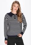 Джемпер DreiMaster Jumper, Navy Offwhite/Dark Blue - фото