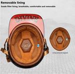 Полушлем YMKJGZS Baseball Jkn-58jkh, черный / красный - фото 5