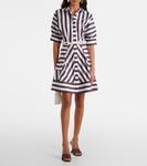 Мини-платье из хлопка в полоску Pippa Rebecca Vallance, Stripe - фото 2