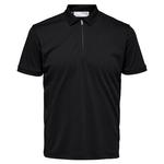 Поло с коротким рукавом Selected Fave, черный - фото 3