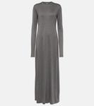 Платье макси из джерси Toteme, Grey Melange - фото