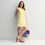 Повседневное платье-сарафан с V-образным вырезом Petite Sonoma Goods For Life, Neutral Multi Stripe - фото 4