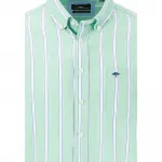 Рубашка Fynch Hatton Modern Oxford Stripes, зеленый - фото 3