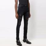 Черные джинсы Leopard Thrasher AMIRI - фото 4