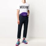 Футболка с принтом логотипа MOSCHINO, белая - фото 3