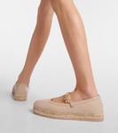 Эспадрильи из кожи и рафии Gianvito Rossi, Mousse - фото 7