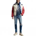 Джинсы Moncler X Palm Angels с эффектом винтажа MONCLER GENIUS, синий - фото 4