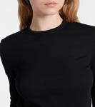 Топ из хлопкового джерси Toteme, черный - фото 4