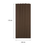 Плотная штора коричневая с люверсами, плотная штора 135х175 Haus und Deko, коричневый - фото 2