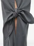 Платье миди с узлом Remain, серый - фото 5