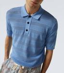 Вязаная поло Dries Van Noten, Blue - фото 5